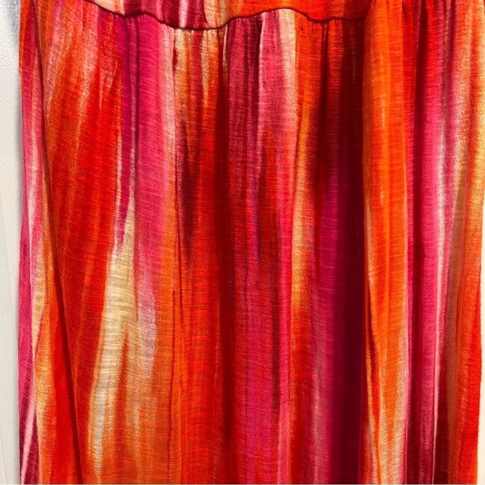 Tommy‎ Bahama Sunset Ablur Halter Pink Orange Maxi Dress. Size Small. - Picture 8 of 10